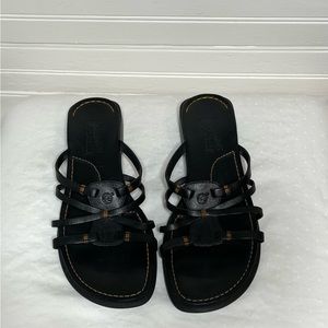 Timberland black leather sandals size 7.5